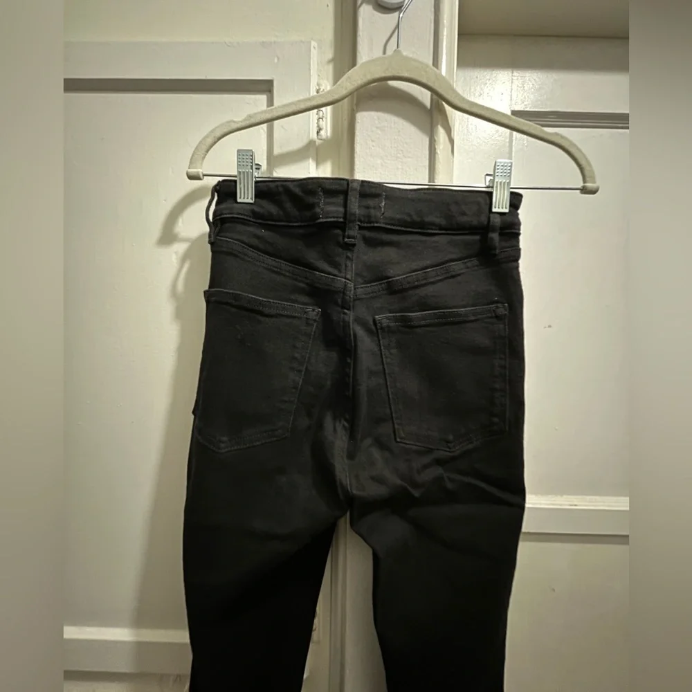 Free People We the free hi rise skinny distressed hem jeans ink black size 26 - Picture 6 of 14